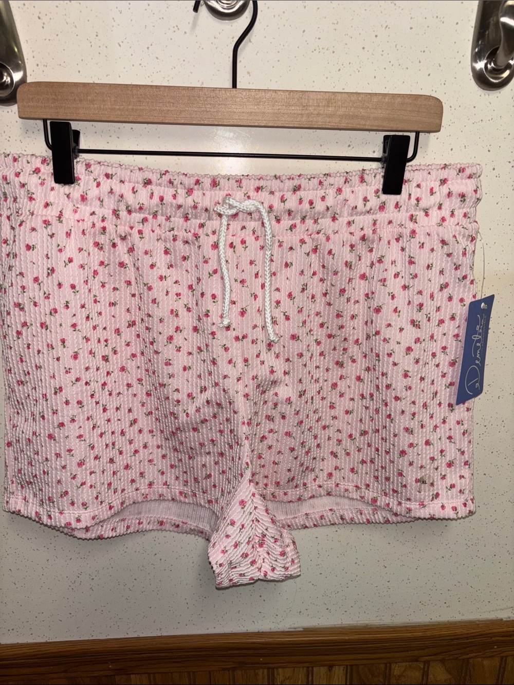 Aeropostale - Pink Floral Knit Pajama Shorts (Size XL)